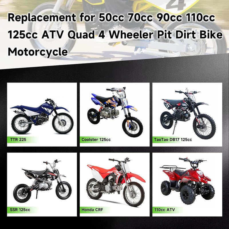 XIKOBY 428 Drive Chain 102 Links with 17T Front Engine Sprocket Compatible with 110cc 125cc 50cc 90cc CRF50 XR50 YZ80 TTR Tao tao Coolster Pit Dirt Bike Vitacci Kazuma ATV Quad 4 Wheeler Go Kart Parts - Image 5